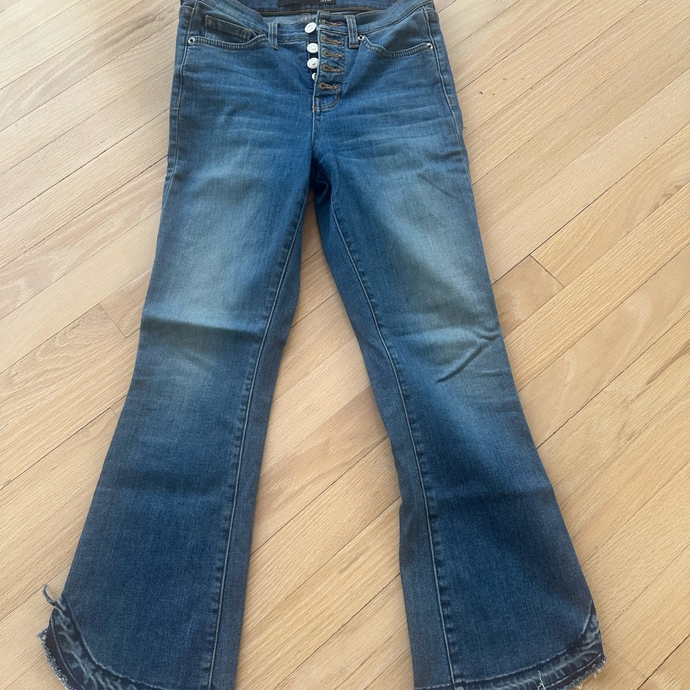 Veronica Beard Blue Flared Jeans
